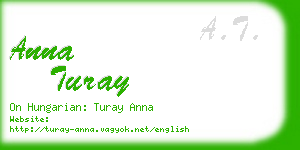 anna turay business card